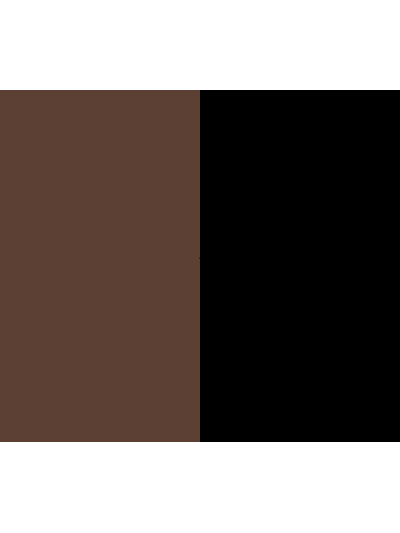 Dunkelbraun mit Schwarz